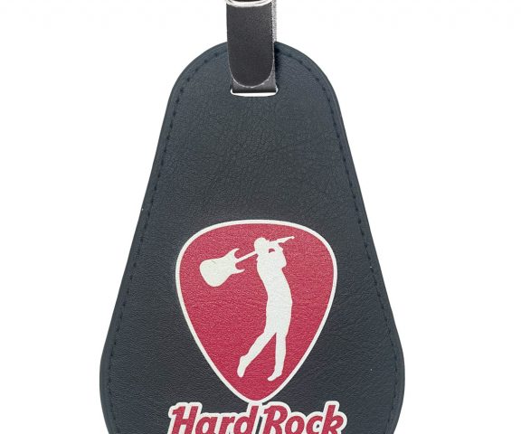 Étiquette pour sac en cuir